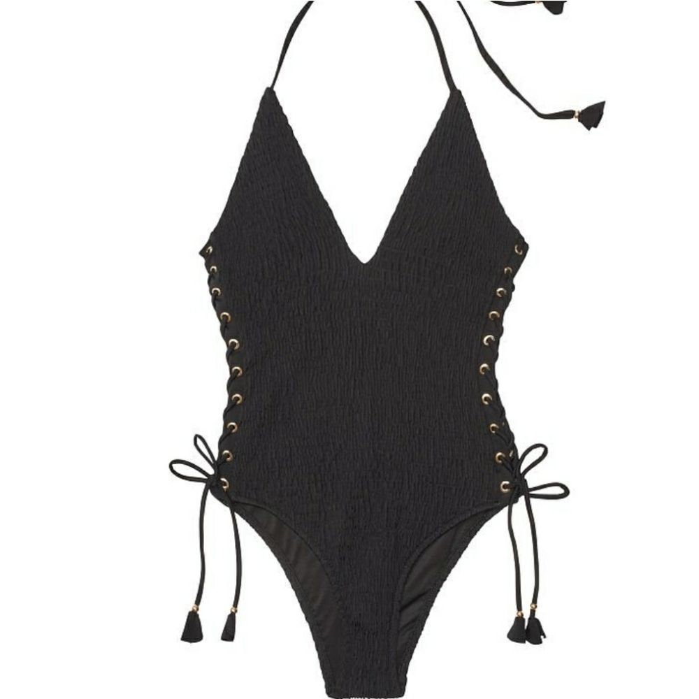 VS Ensenada Smocked Halter One-Piece Swim Suit - Picture 2 of 12